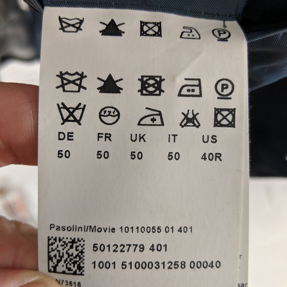 Hugo Boss Pasolini Movie grey blue blazer 40R - Picture 8 of 8